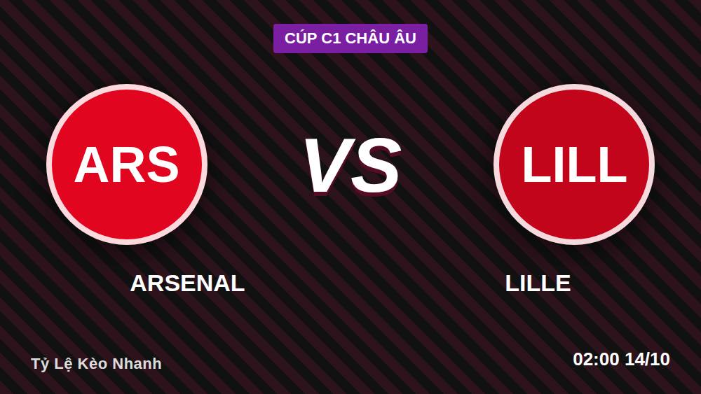 Arsenal vs Lille 13/10: Pháo thủ có thắng kèo châu Á -400?